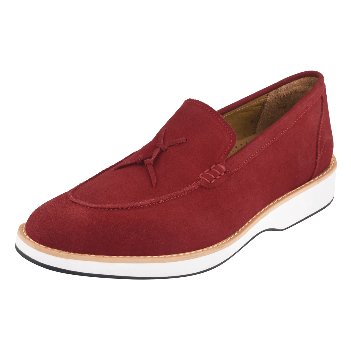 Emma Men's Genuine Suede Leather Loafers with Tassels Slip-On Dress Sh LIBERTYZENO Emma Men's Genuine Suede Leather Loafers with Tassels Slip-On Dress Sh LIBERTYZENO