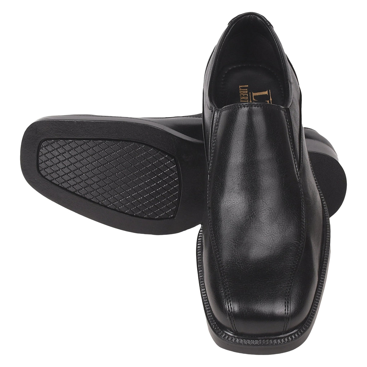 Rozar Men?? Black Synthetic Comfortable Slip-On Casual Dress Shoes LIBERTYZENO Rozar Men?? Black Synthetic Comfortable Slip-On Casual Dress Shoes LIBERTYZENO