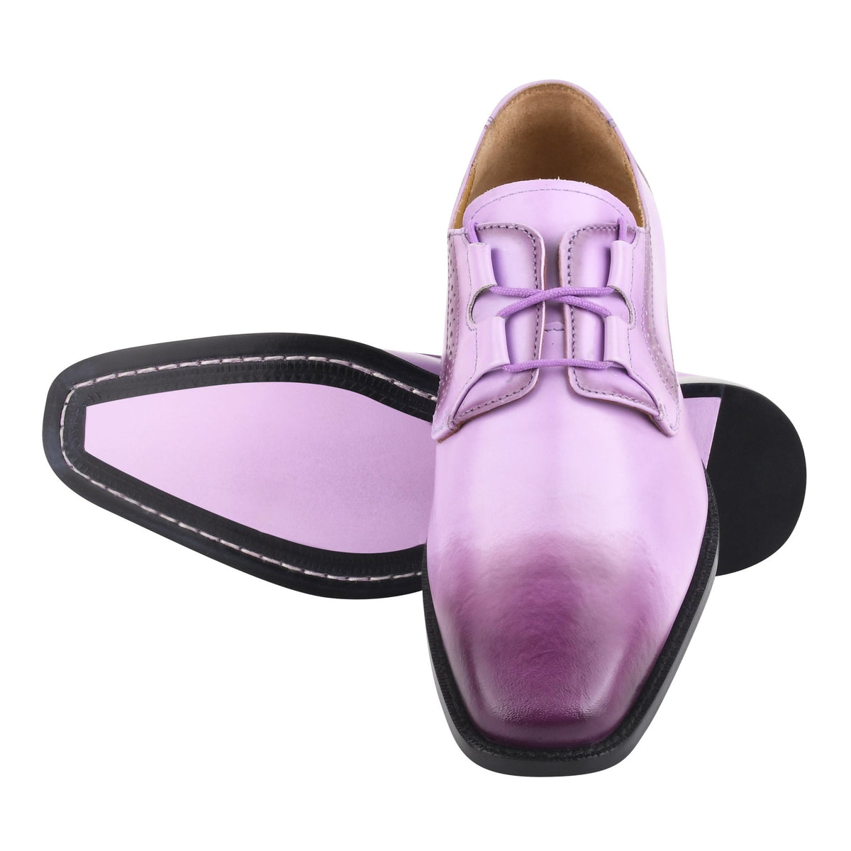 Barbara Genuine Leather Oxford Dress Shoes for Men, Lilac / 9.5 - Libertyzeno Barbara Genuine Leather Oxford Dress Shoes for Men, Lilac / 9.5 - Libertyzeno