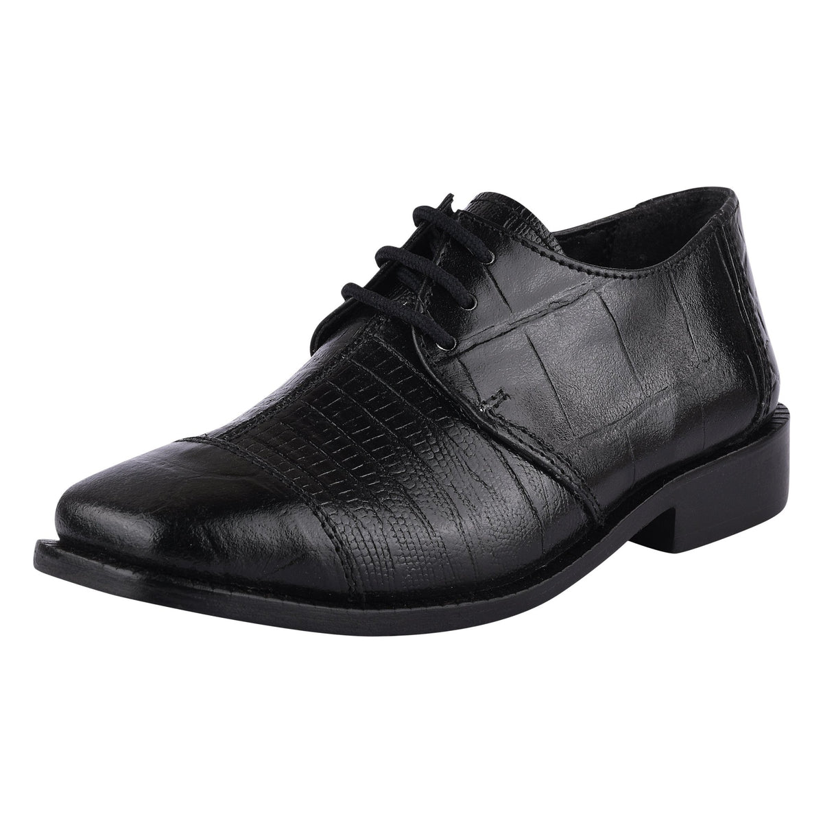 Joseph Black Leather Oxford Style Dress Shoes for Kids Joseph Black Leather Oxford Style Dress Shoes for Kids