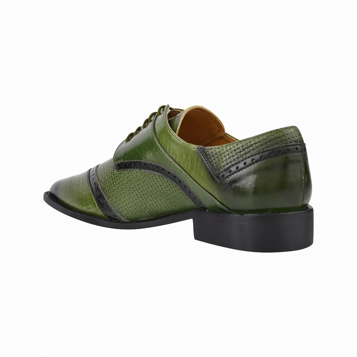 Kazma Men's EEL Woven Print Lace Up Oxford Style Dress Shoes, Purple / 10.5 - LIBERTYZENO Kazma Men's EEL Woven Print Lace Up Oxford Style Dress Shoes, Purple / 10.5 - LIBERTYZENO