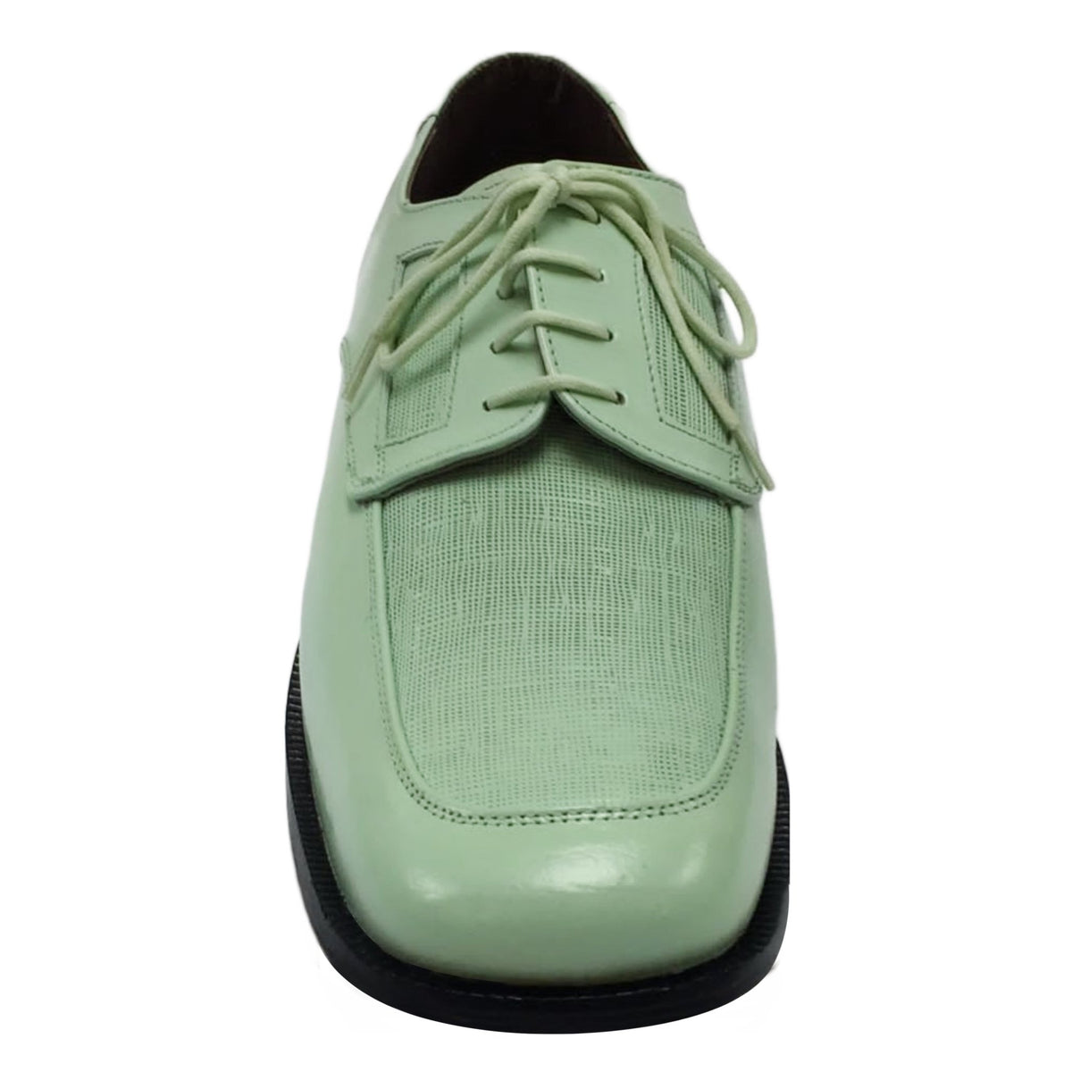 Men's Genuine Leather Oxford Style Cap Toe Dress Shoes, Mint Green, Turquoise Color LIBERTYZENO Men's Genuine Leather Oxford Style Cap Toe Dress Shoes, Mint Green, Turquoise Color LIBERTYZENO