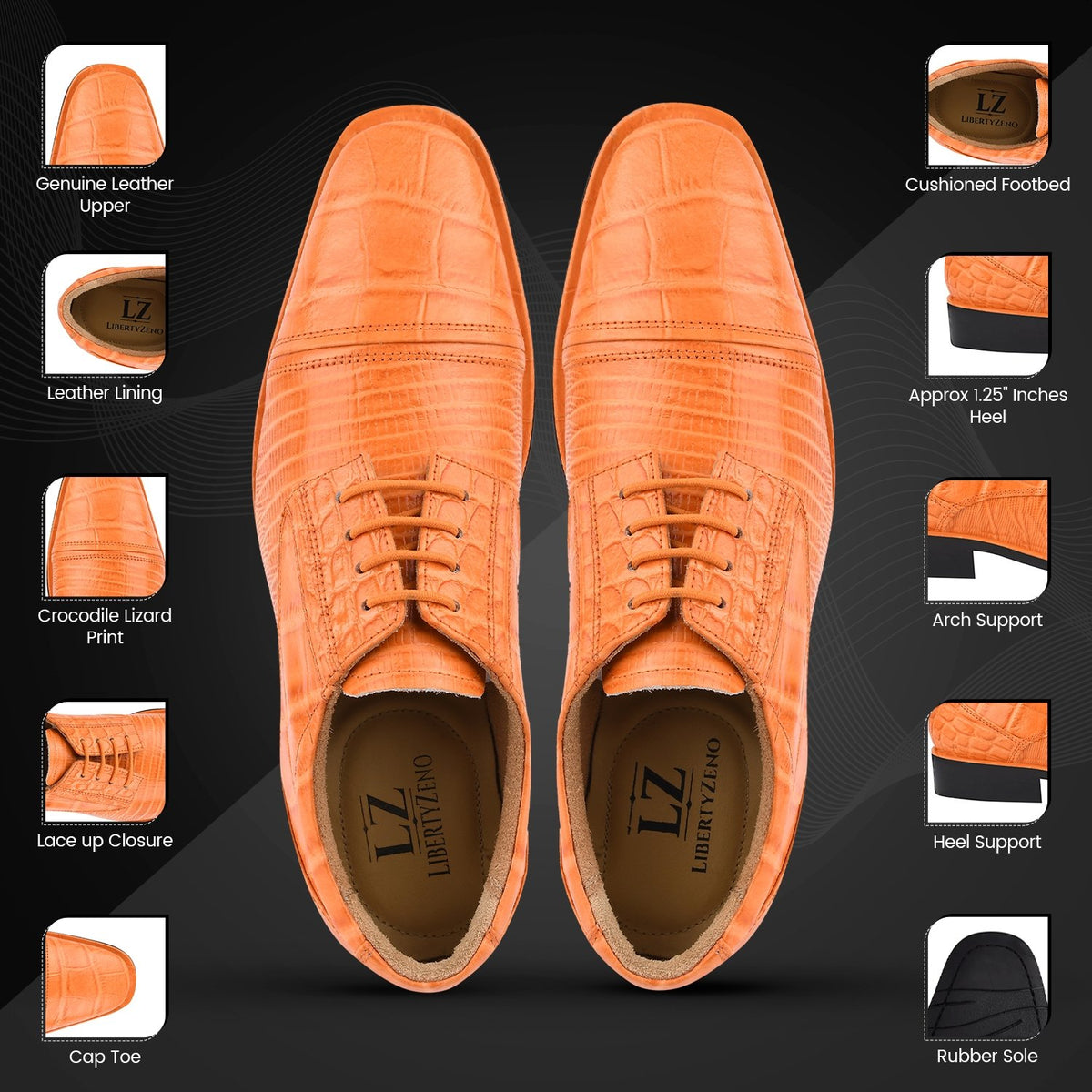 Mens coral dress shoes Clearance