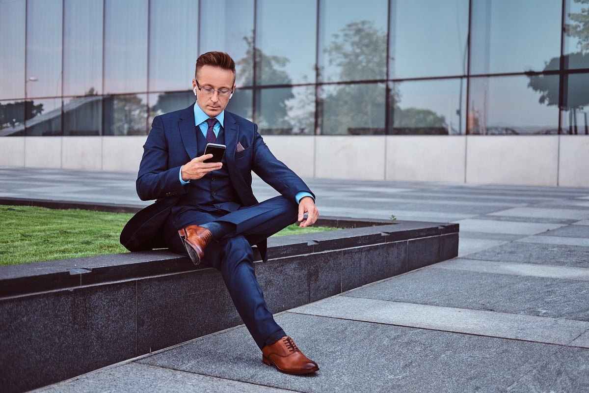 8 Different Ways to Pair Blue Suits with Brown Shoes: Style Guide for Men