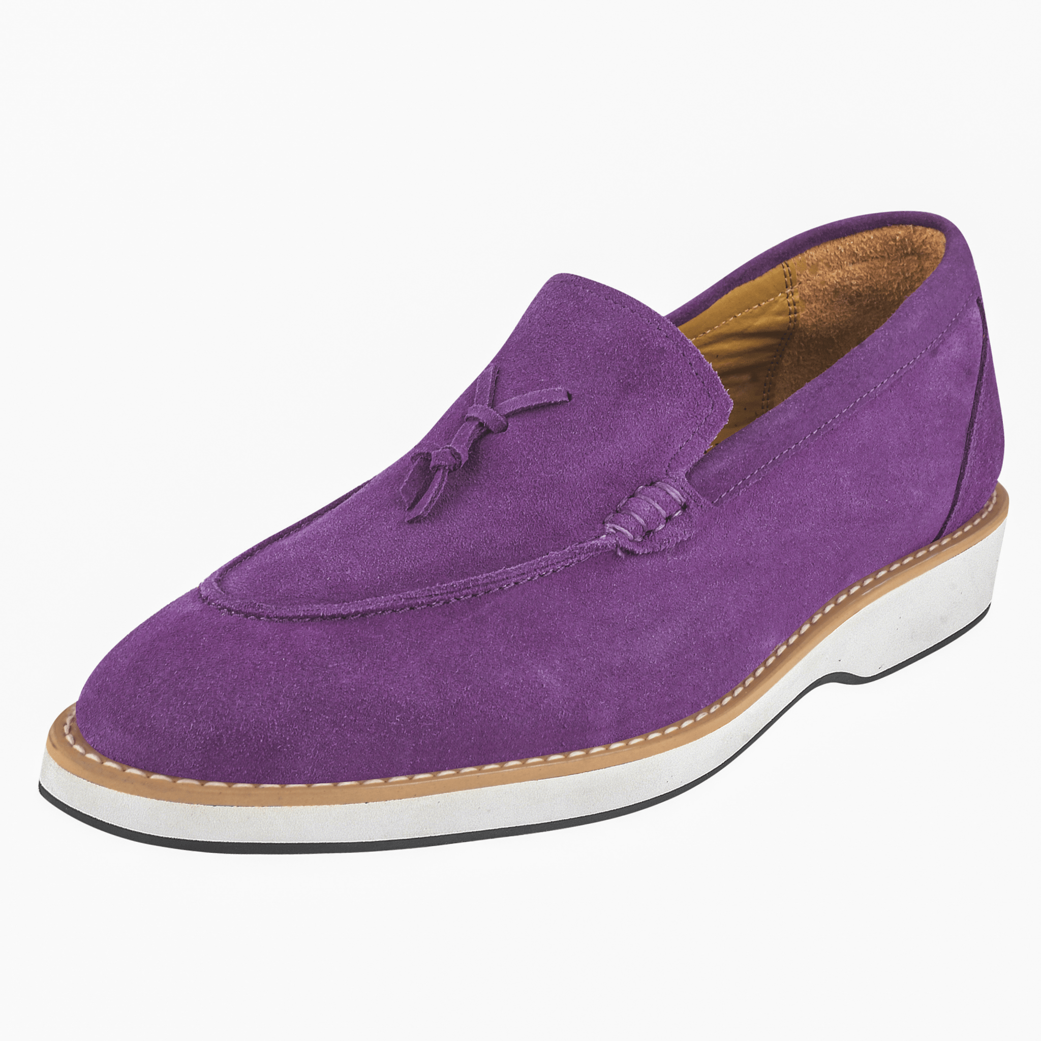 Emma Men's Genuine Suede Leather Loafers with Tassels Slip-On Dress Sh –  LIBERTYZENO