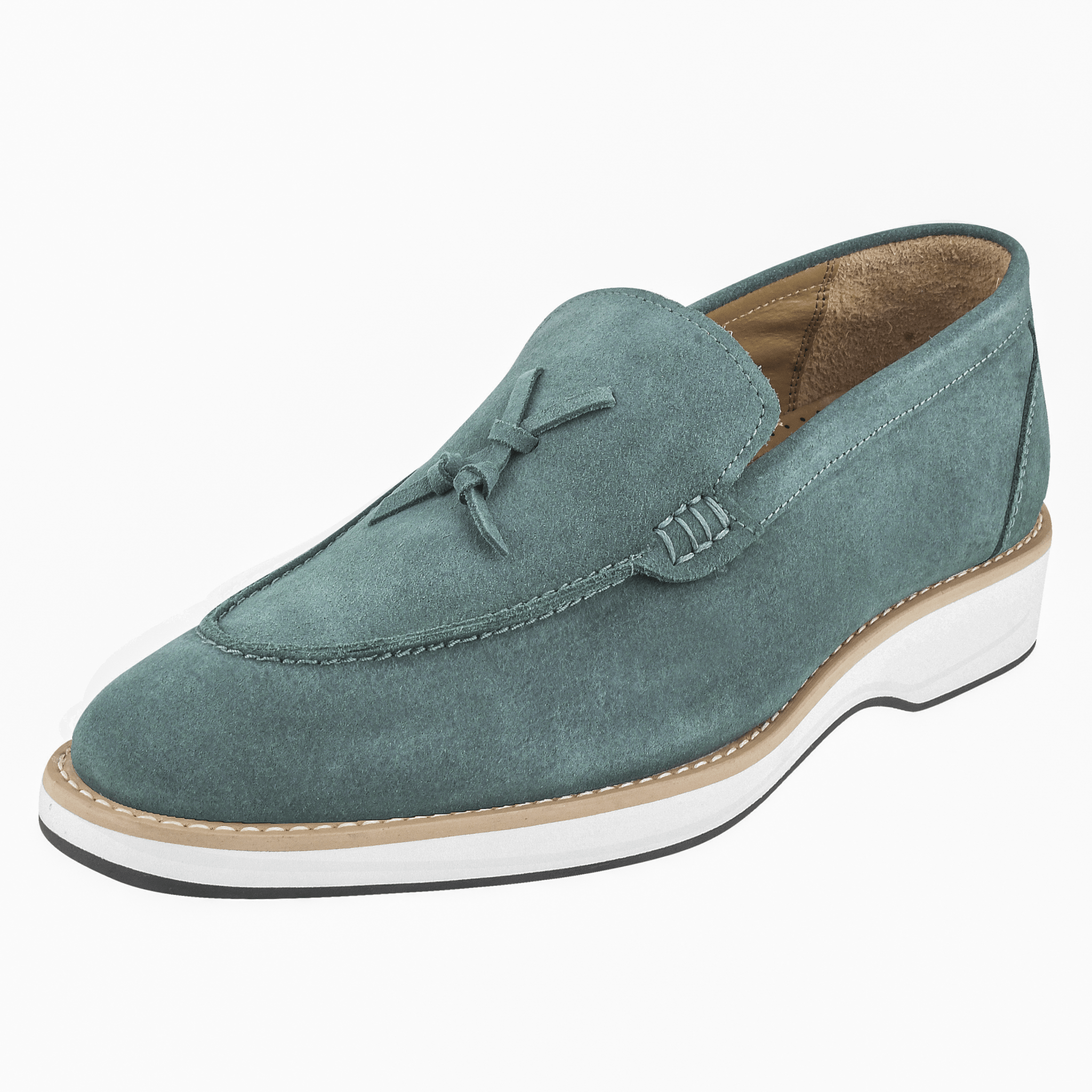 Emma Men's Genuine Suede Leather Loafers with Tassels Slip-On Dress Sh   LIBERTYZENO