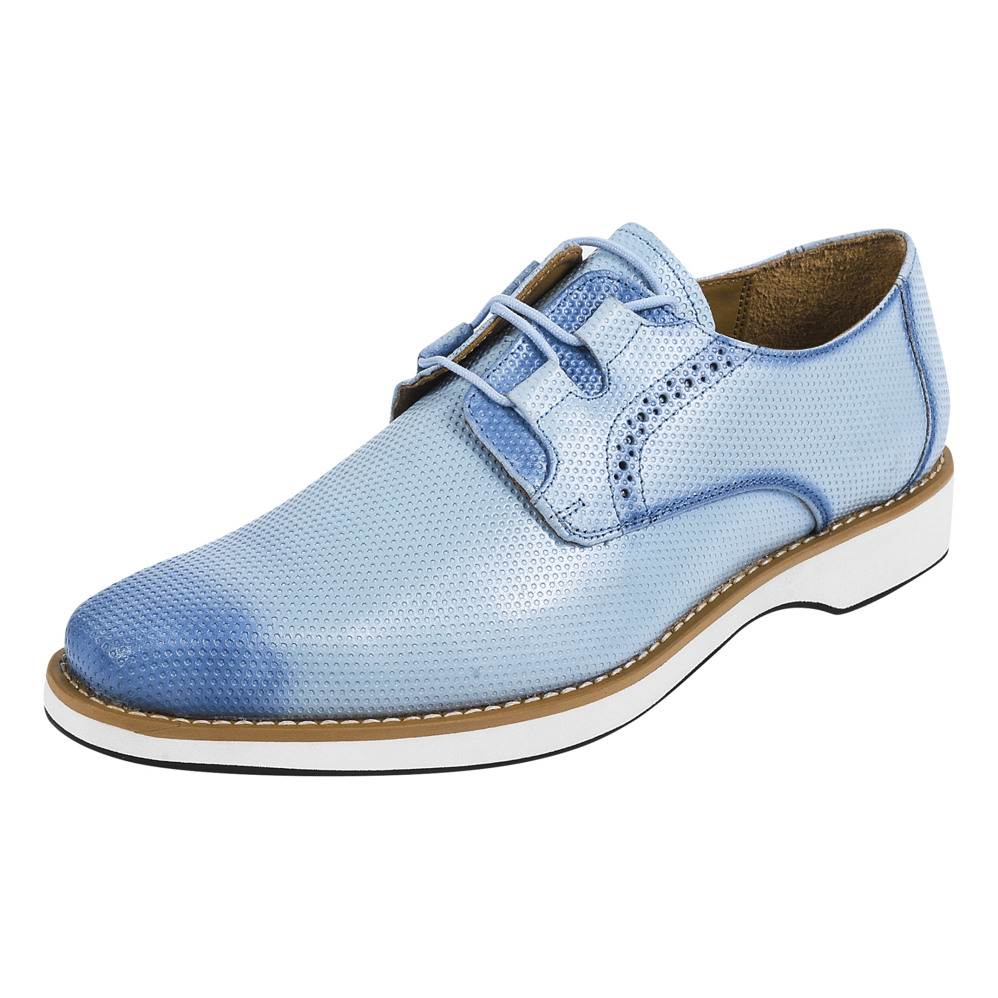 blue dress for baby girl Eric Genuine Leather Oxford Style Lace-Up Dress Shoes for Men, Powder Blue / 8.5