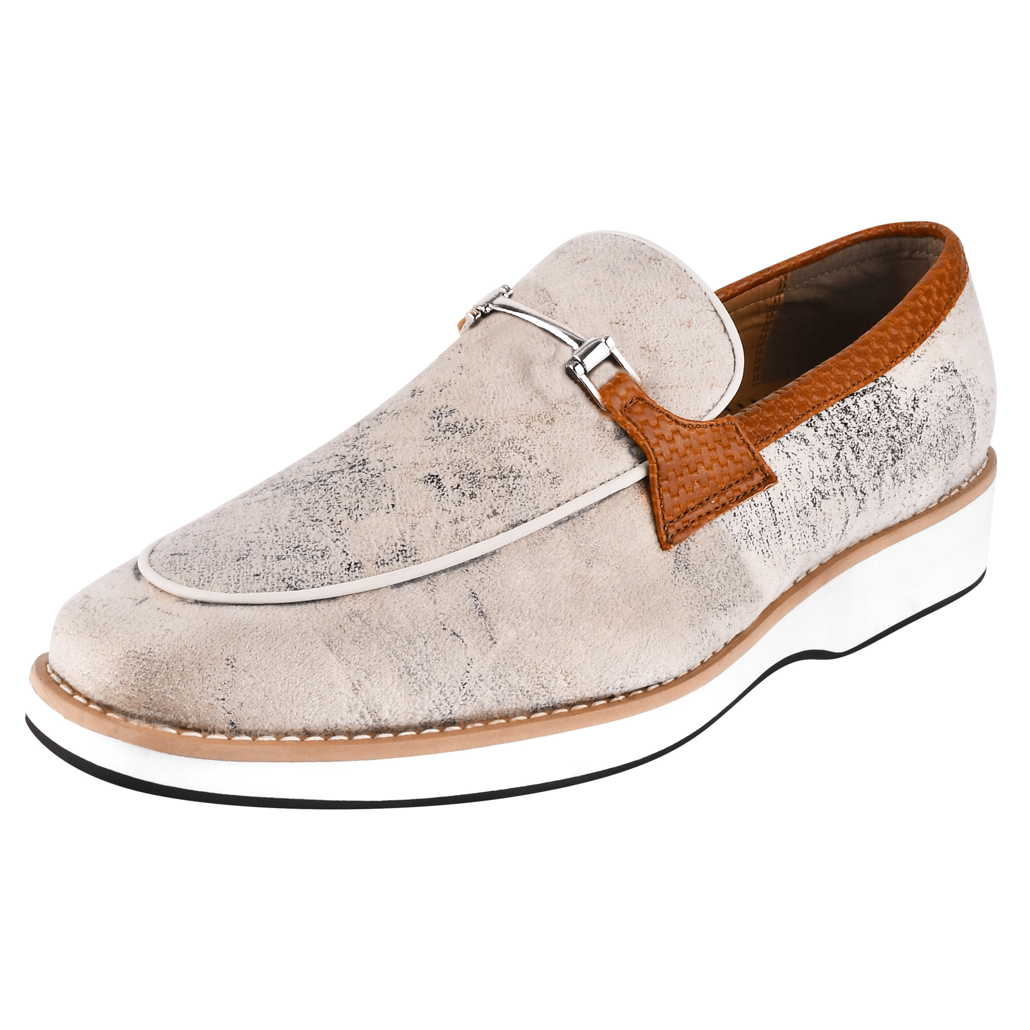 Jordan Men Eva Sole Buckle Slip-On Casual Shoes, Beige / 12