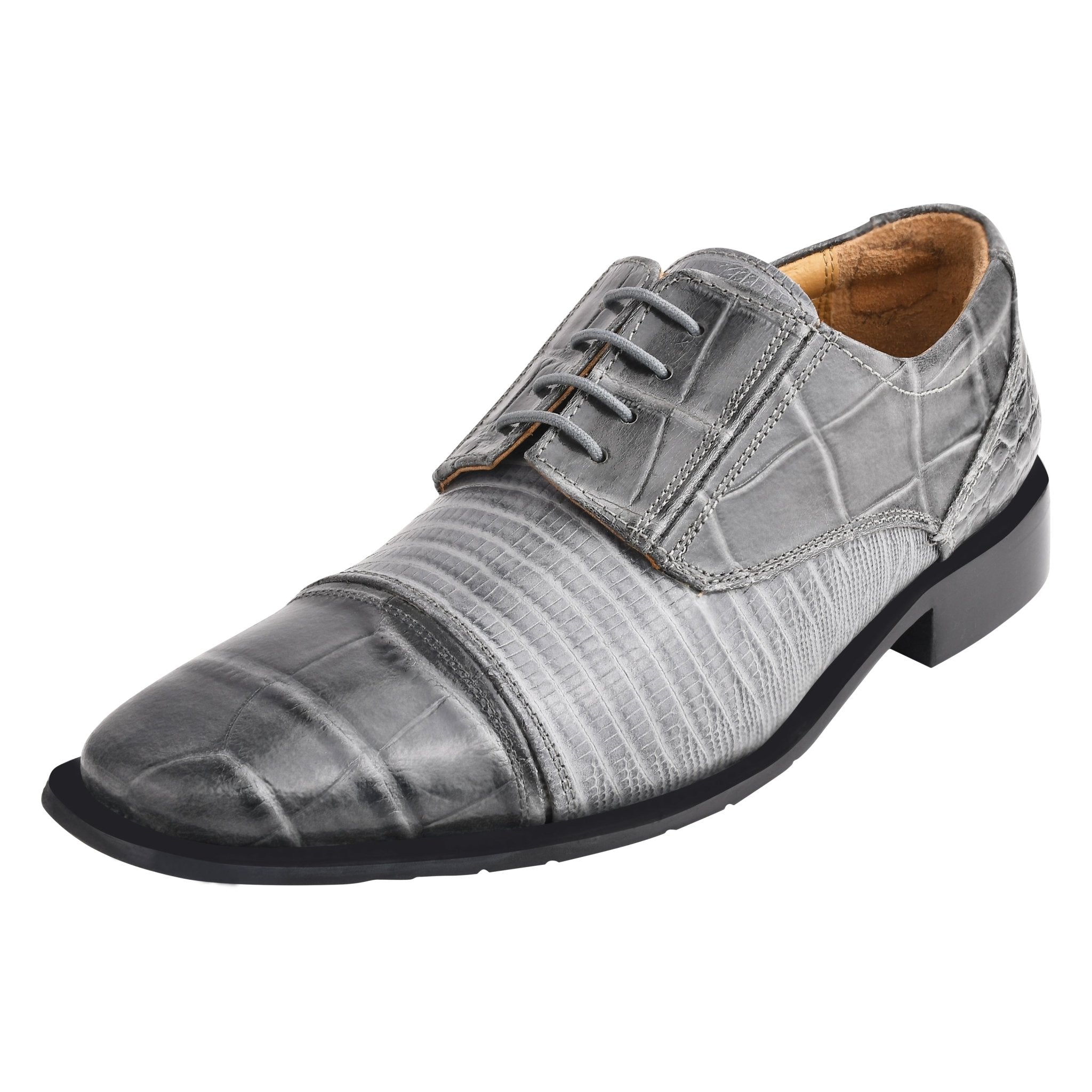 Owen Leather Oxford Style Dress Shoes for Men - Orange and  display picture 2