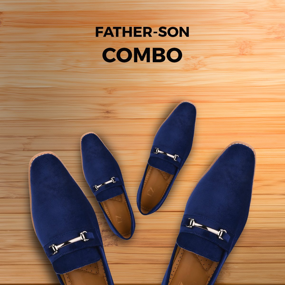 Welkar & Rachal Father-Son Navy Blue Color Matching Shoes for Dad and Son LIBERTYZENO Welkar & Rachal Father-Son Navy Blue Color Matching Shoes for Dad and Son LIBERTYZENO