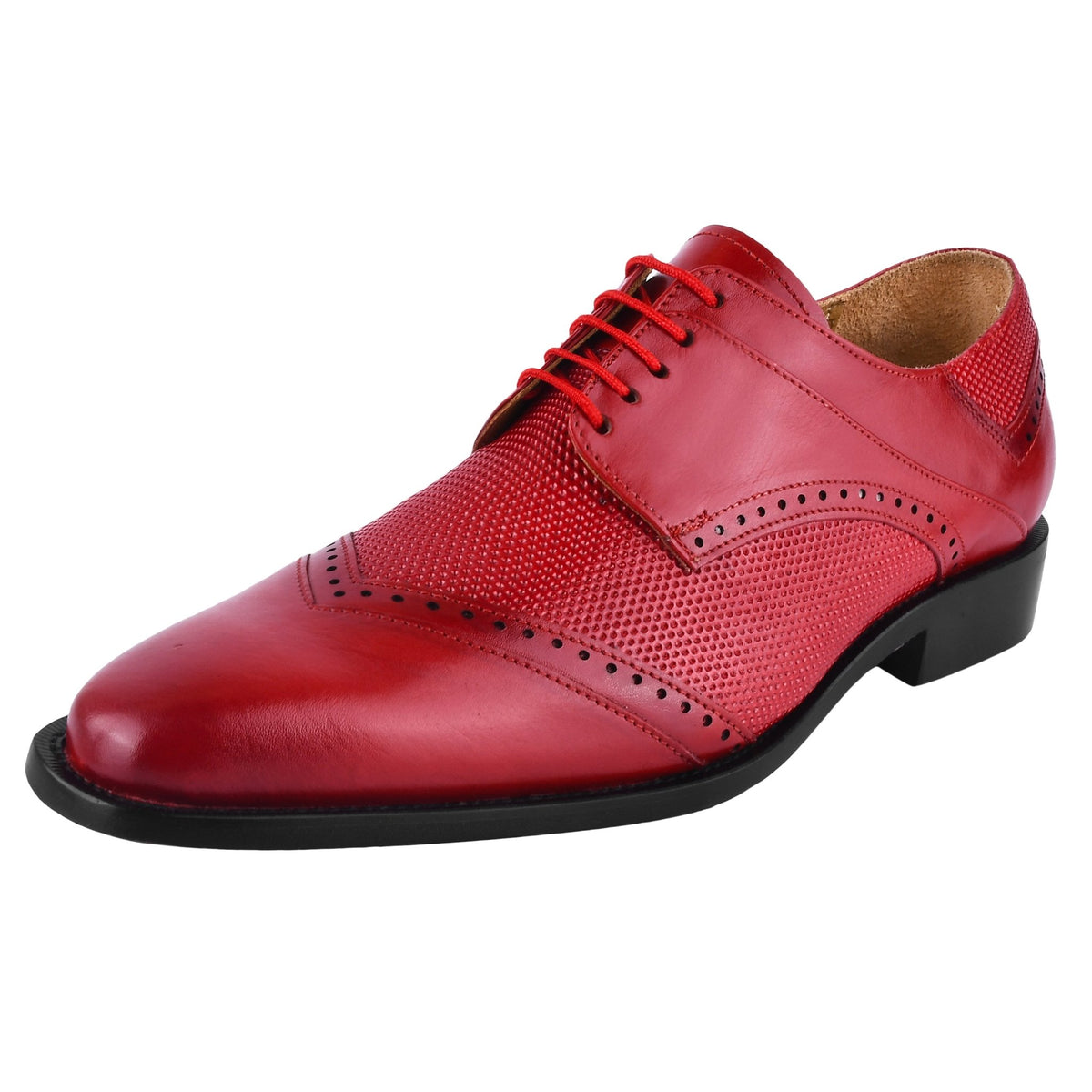 Anthony Genuine Leather Oxford Style Tread Design Dress Shoes For Men