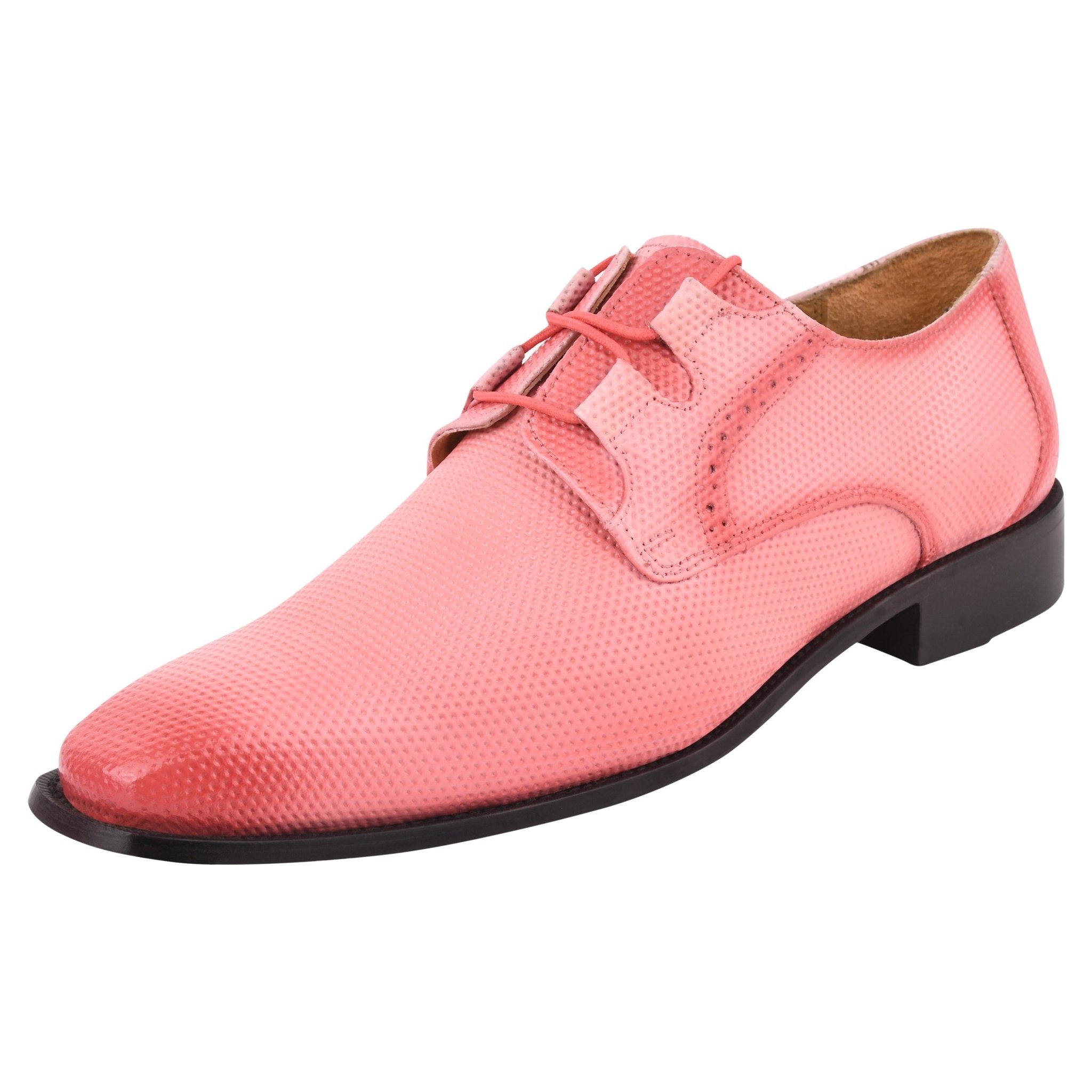 open lace back dress Blacktown Manmade Leather Tread Design Men's Oxford Dress Shoes, Pink / 9