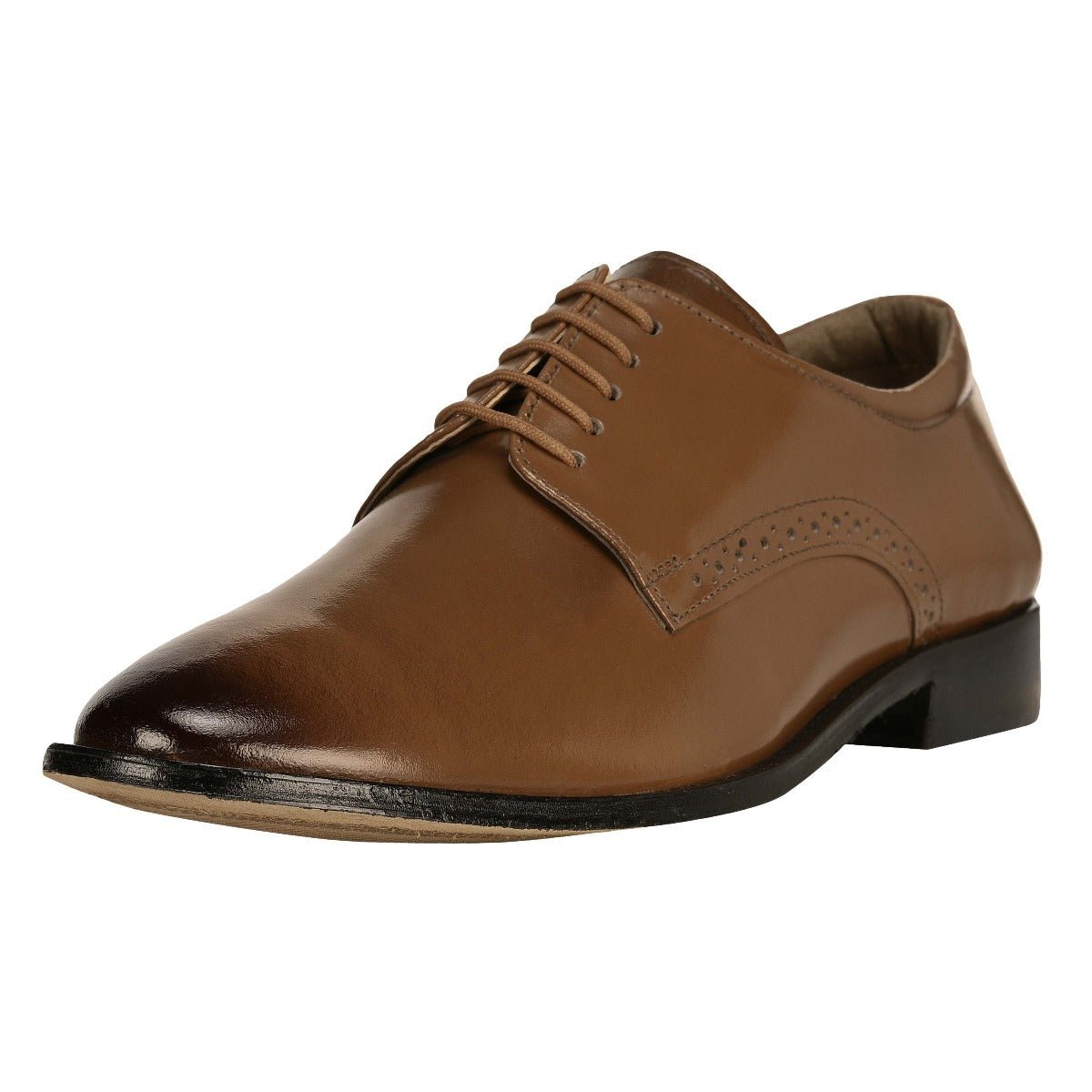 Boseman Leather Derby Style Dress Shoes Boseman Genuine Leather Plain Toe Derby Style Dress Shoes  main image 2