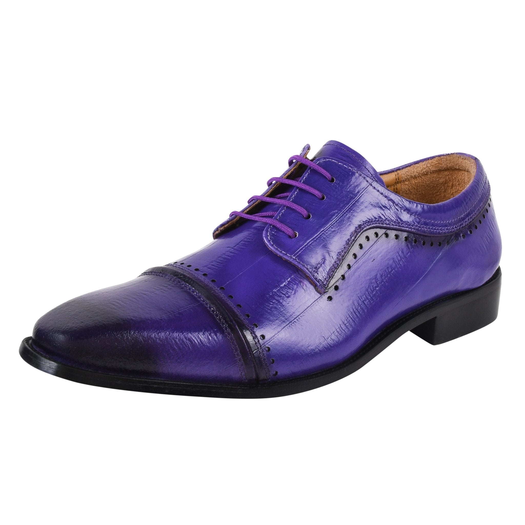 BRUCE Genuine Leather Oxford Style Dress Shoes Bruce Leather Oxford Style Cap Toes Men main image 4