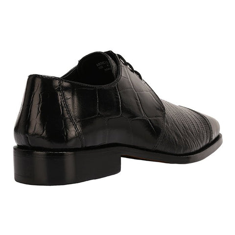 Casanova Leather Oxford Style Dress Shoes - LIBERTYZENO LS-43-Black-11
