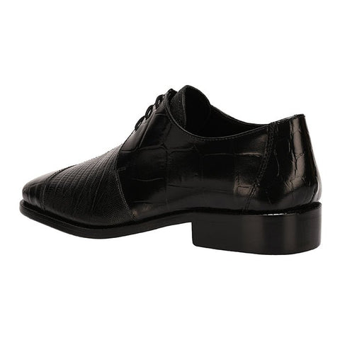Casanova Leather Oxford Style Dress Shoes - LIBERTYZENO LS-43-Black-11