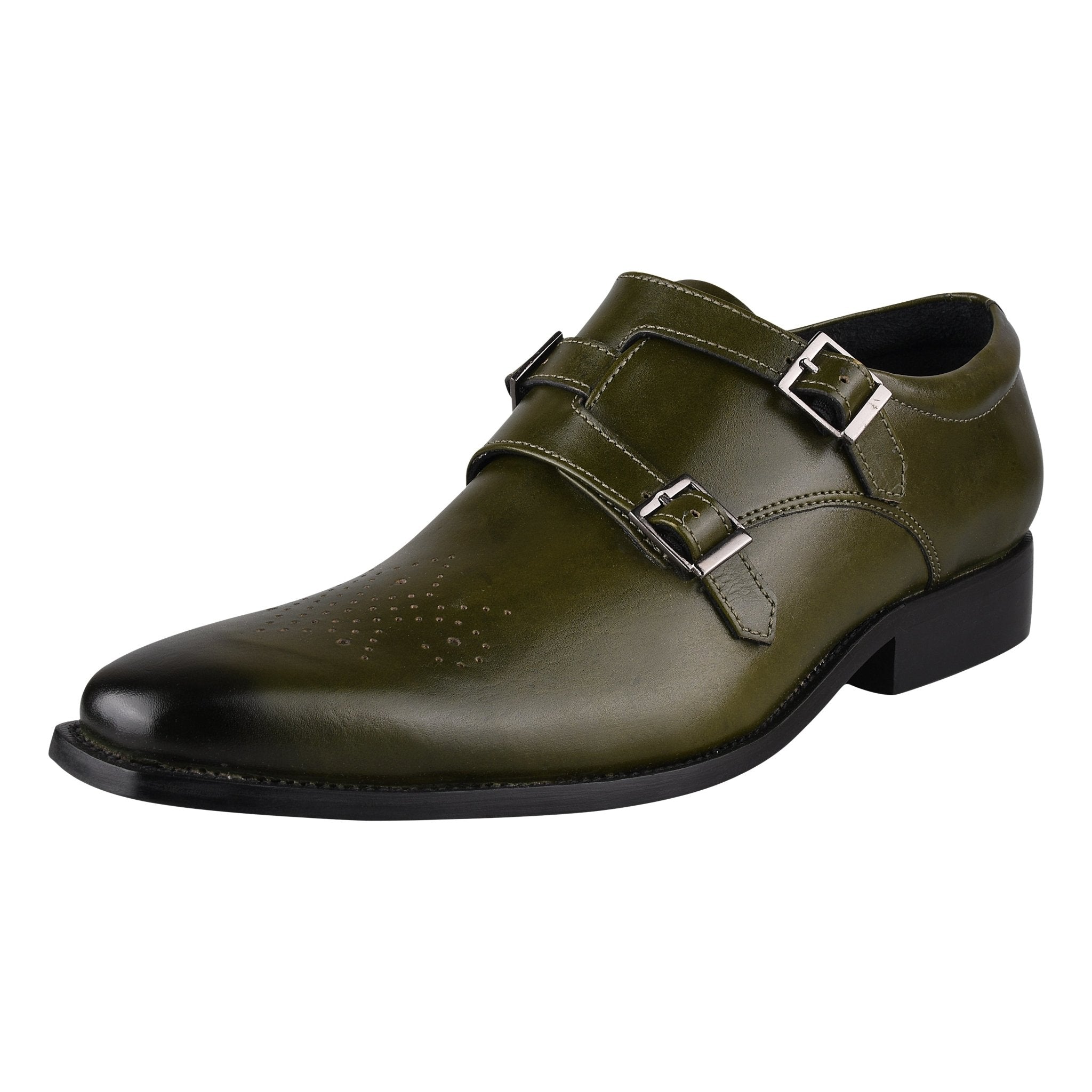 Chatswood Leather Oxford Style Monk Straps Shoes for Men