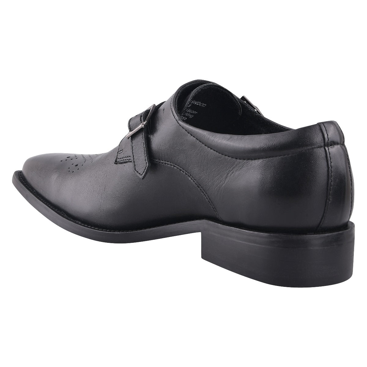 Chatswood Leather Oxford Style Monk Straps Shoes for Men Black, Grey