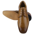   Donald Genuine Leather Oxford Style Tread Design Dress Shoes - LIBERTYZENO