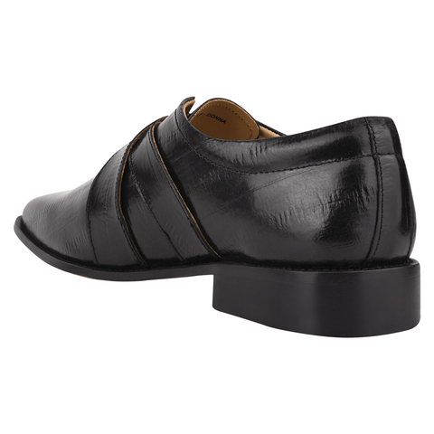DONNA Leather Oxford Style Monk Straps - LIBERTYZENO