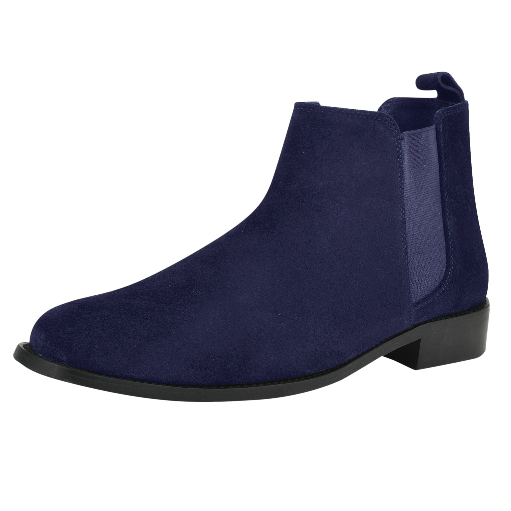 DONS Genuine Suede Leather Chelsea Boot for Men - Tan, Black  display picture 1
