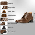   Foxx Leather Lace-Up Boots - LIBERTYZENO