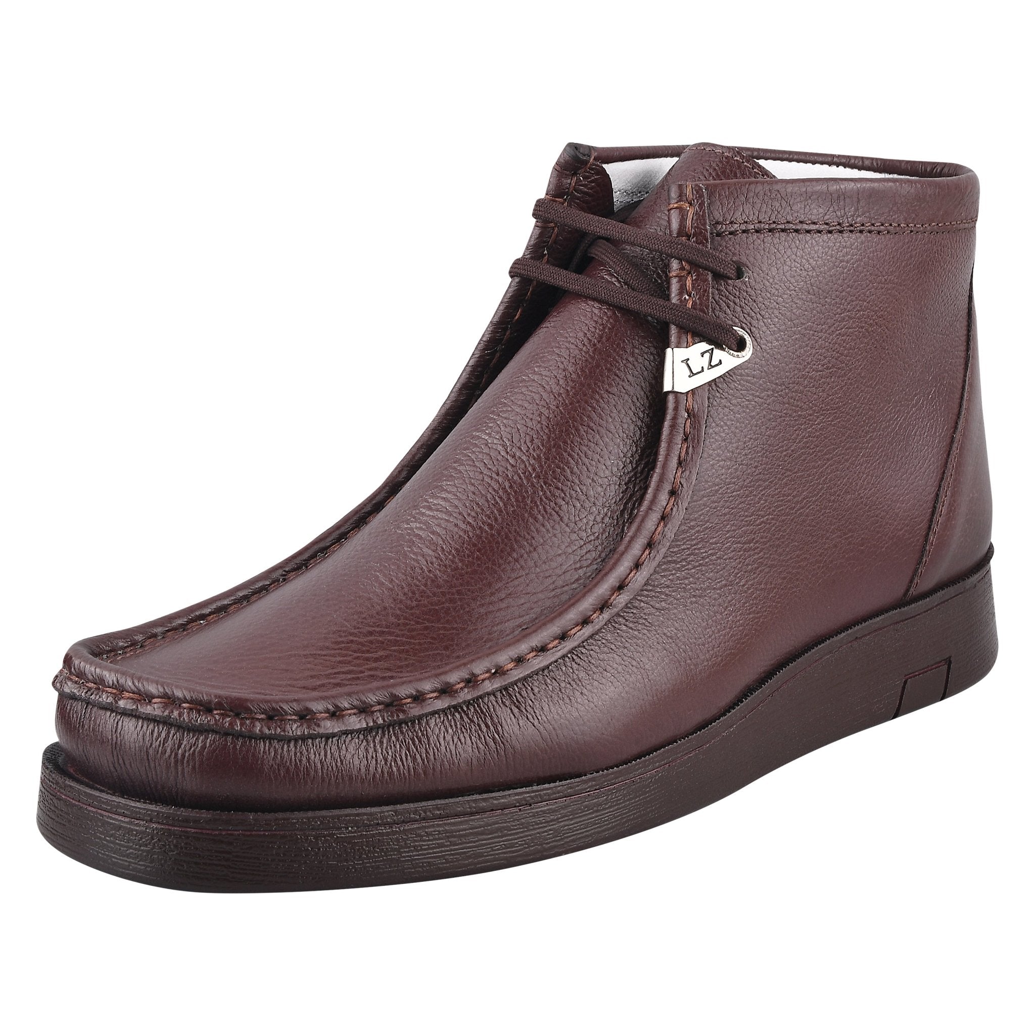 44.ムースさん HAMARA JOE Rush Leather Brown Chukka Casual Boots for Men