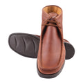   HAMARA JOE Rush Leather Desert Chukka Brown Casual Boots - LIBERTYZENO