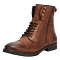   Hopper Men's Leather Ankle Length Boots - LIBERTYZENO