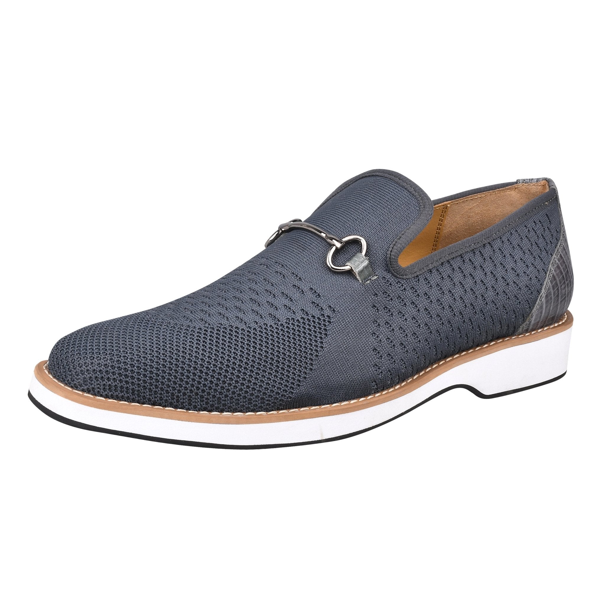 Jack Leather Textile Casual Loafers Shoes for Men – LIBERTYZENO Jack Leather Textile Casual Loafers Shoes for Men – LIBERTYZENO