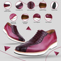   Jacob Small Croco Texture Casual Oxford Dress Shoes - LIBERTYZENO