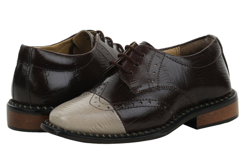 Janny Leather Oxford Style Dress Shoes - LIBERTYZENO
