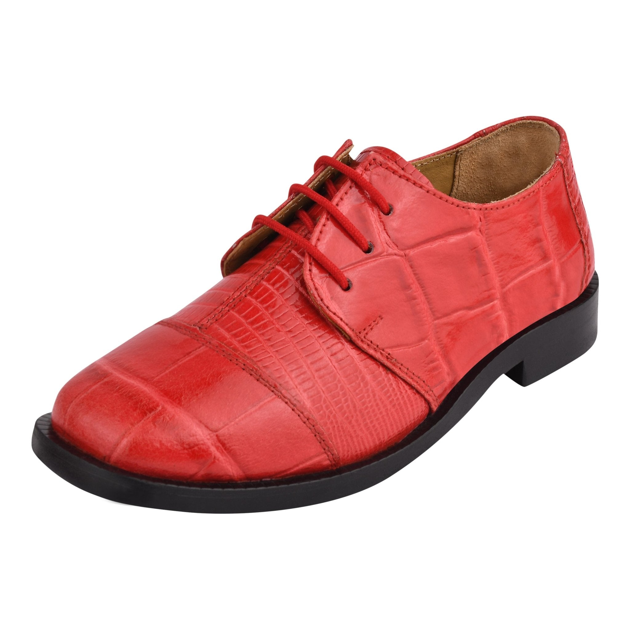 Joseph Oxford Style Leather Dress Shoes for Kids in Orange, Yellow, White and More Colors LIBERTYZENO Joseph Oxford Style Leather Dress Shoes for Kids in Orange, Yellow, White and More Colors LIBERTYZENO