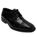   LIBERTYZENO Black Leather Oxford Style Dress Shoes For Kids - LIBERTYZENO