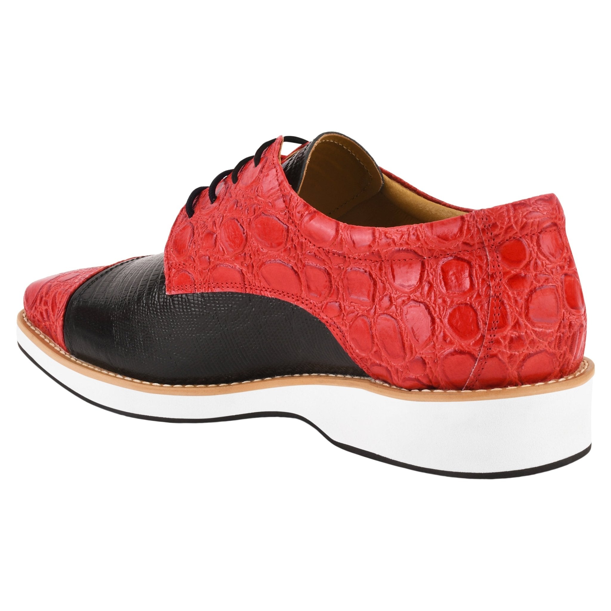 Lucky Men's Oxford Croco Lizard Print Casual Shoes – LIBERTYZENO