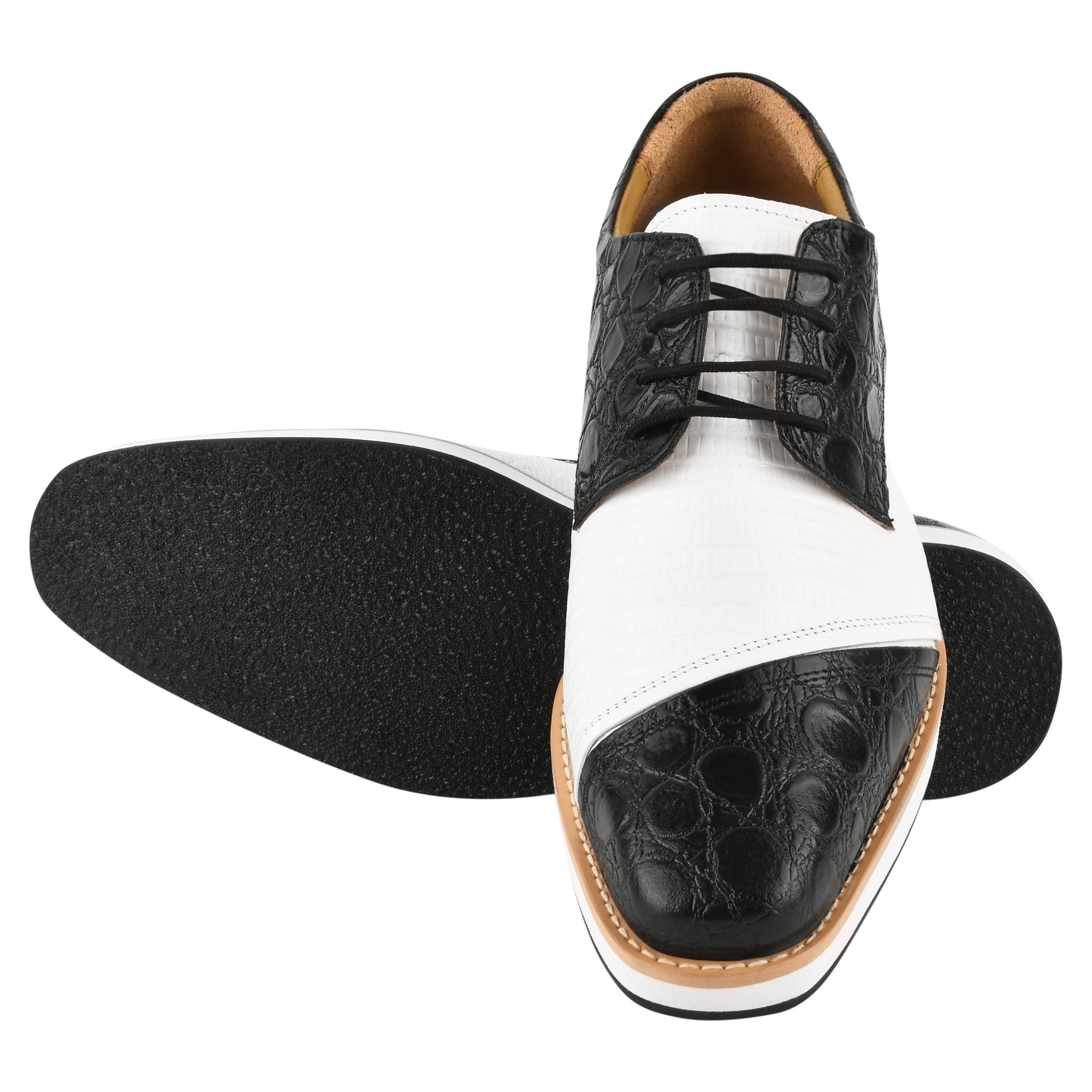 Lucky Men's Oxford Croco Lizard Print Casual Shoes – LIBERTYZENO
