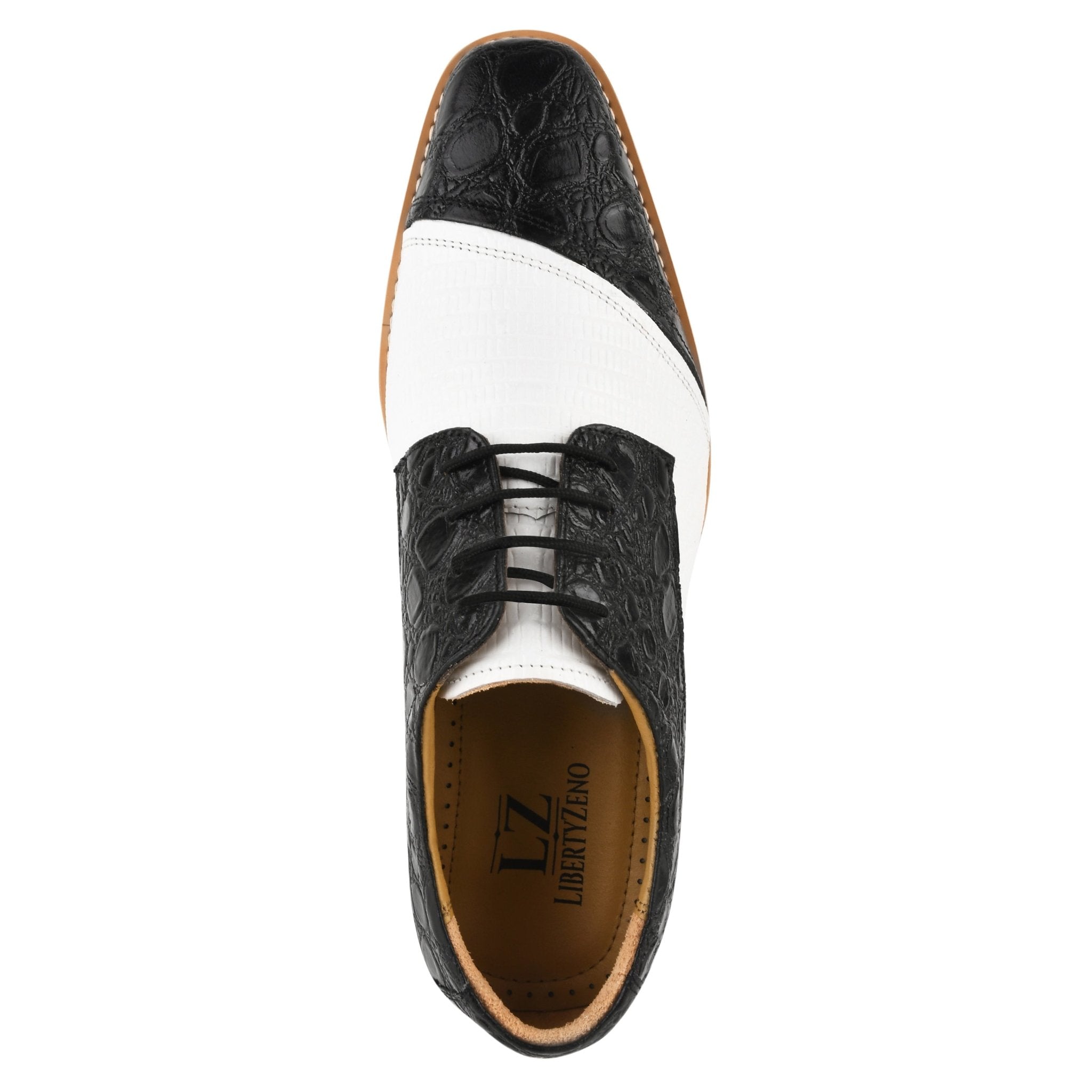 Lucky Men's Oxford Croco Lizard Print Casual Shoes – LIBERTYZENO