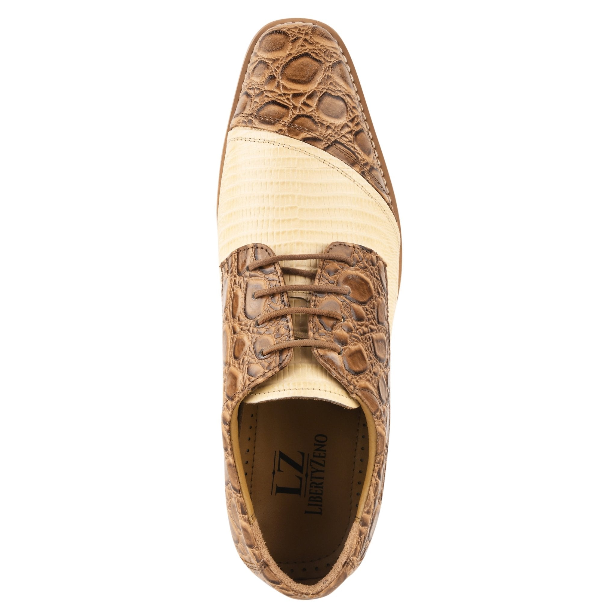 Lucky Men's Oxford Croco Lizard Print Casual Shoes – LIBERTYZENO