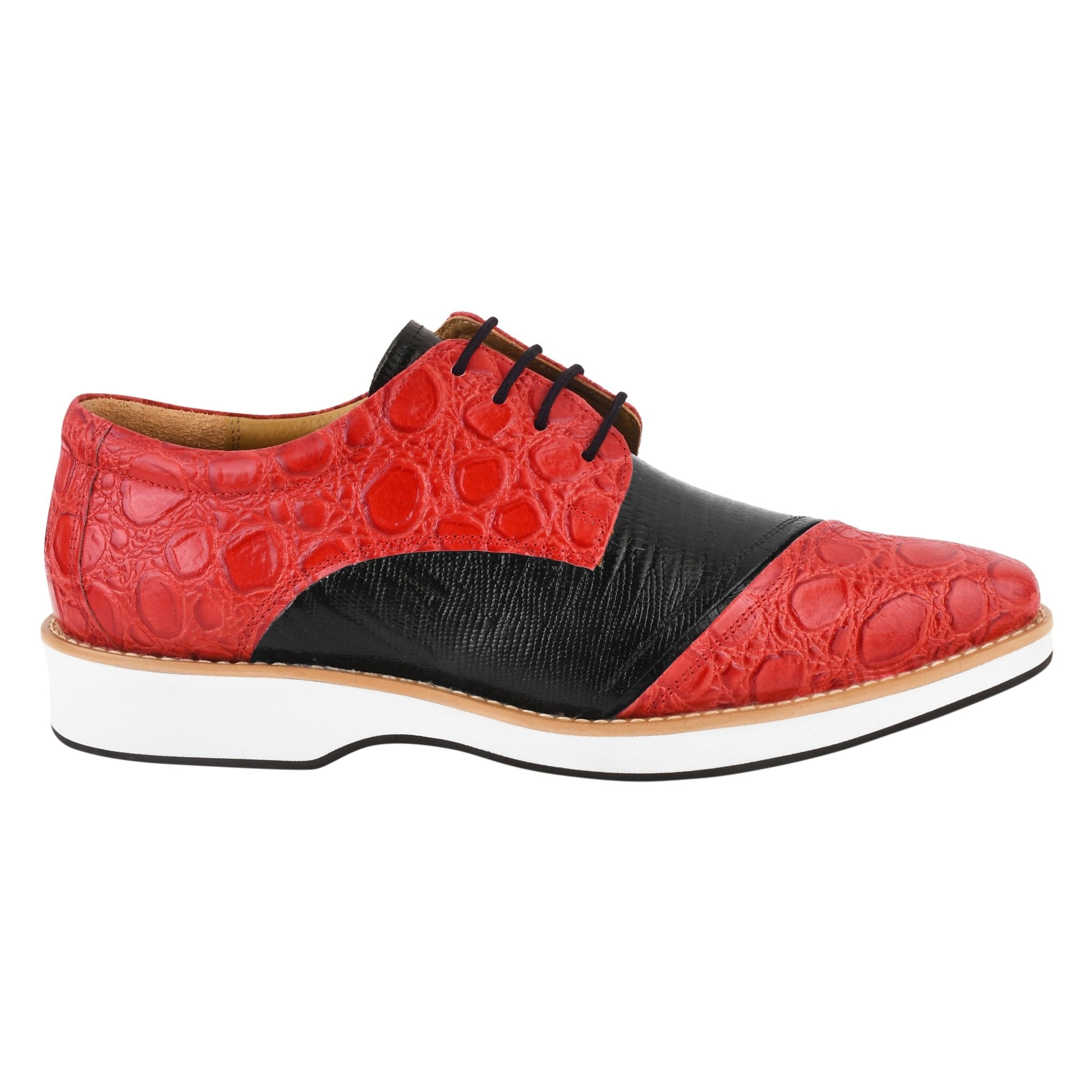Lucky Men's Oxford Croco Lizard Print Casual Shoes – LIBERTYZENO
