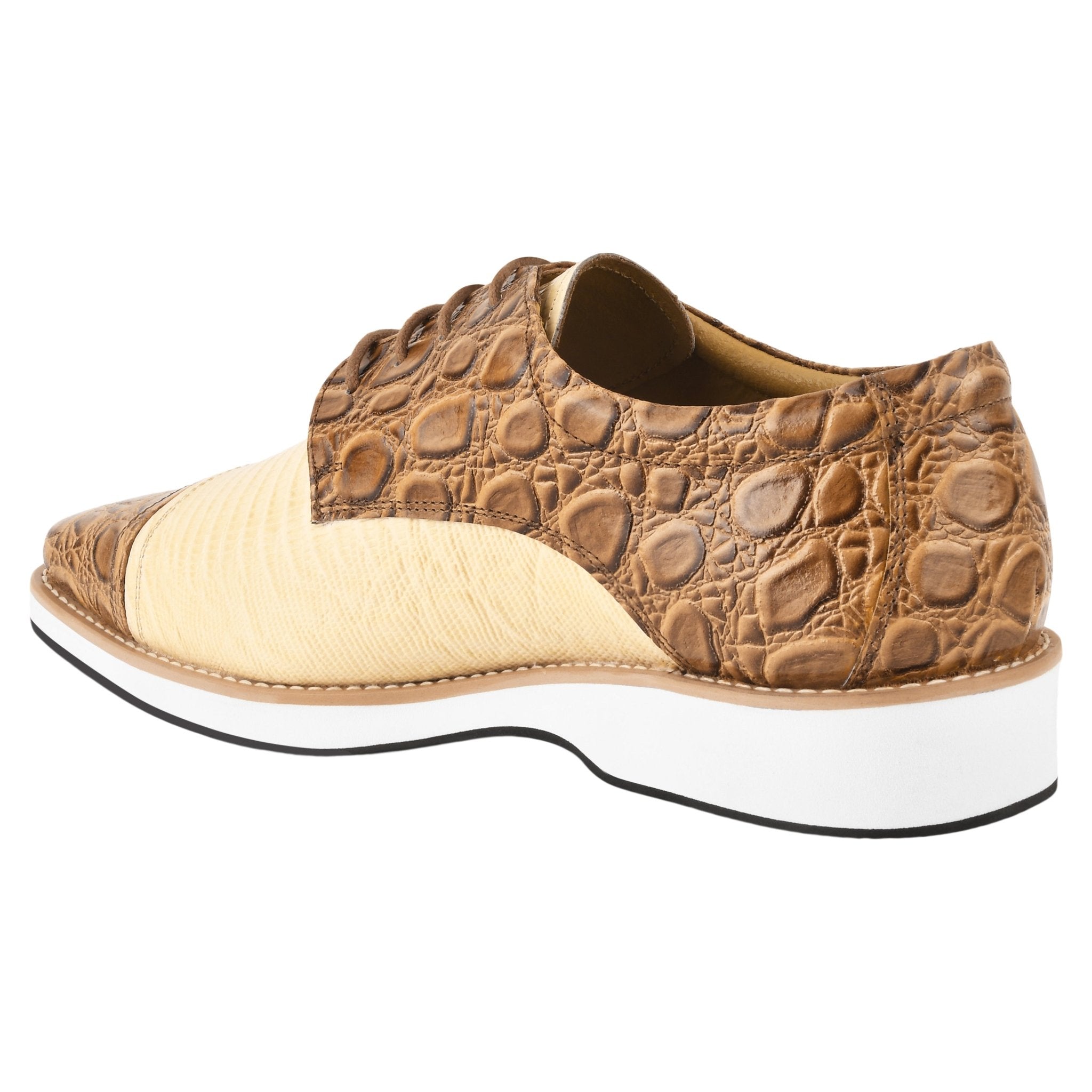 Lucky Men's Oxford Croco Lizard Print Casual Shoes – LIBERTYZENO