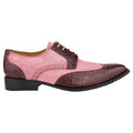   Macon Leather and Suede Crocodile Printed Oxford Dress Shoes - LIBERTYZENO