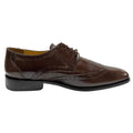   Men's Genuine Leather Brown Lace-Up Business Shoes - LIBERTYZENO
