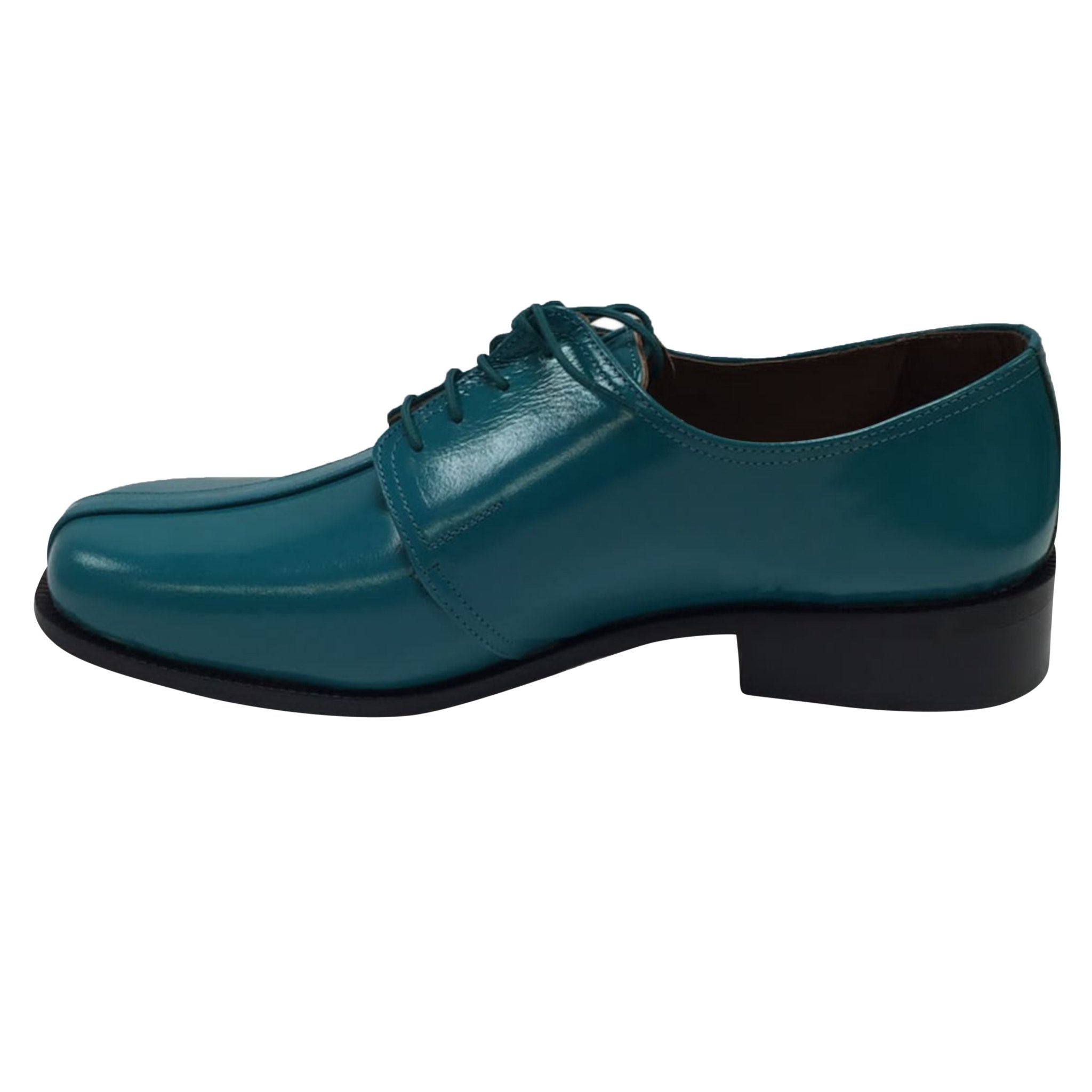 Men's Genuine Leather Oxford Style Cap Toe Dress Shoes, Mint Green, Turquoise Color LIBERTYZENO Men's Genuine Leather Oxford Style Cap Toe Dress Shoes, Mint Green, Turquoise Color LIBERTYZENO