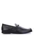   Mens Leather Moccasin Toe Business Loafers - LIBERTYZENO