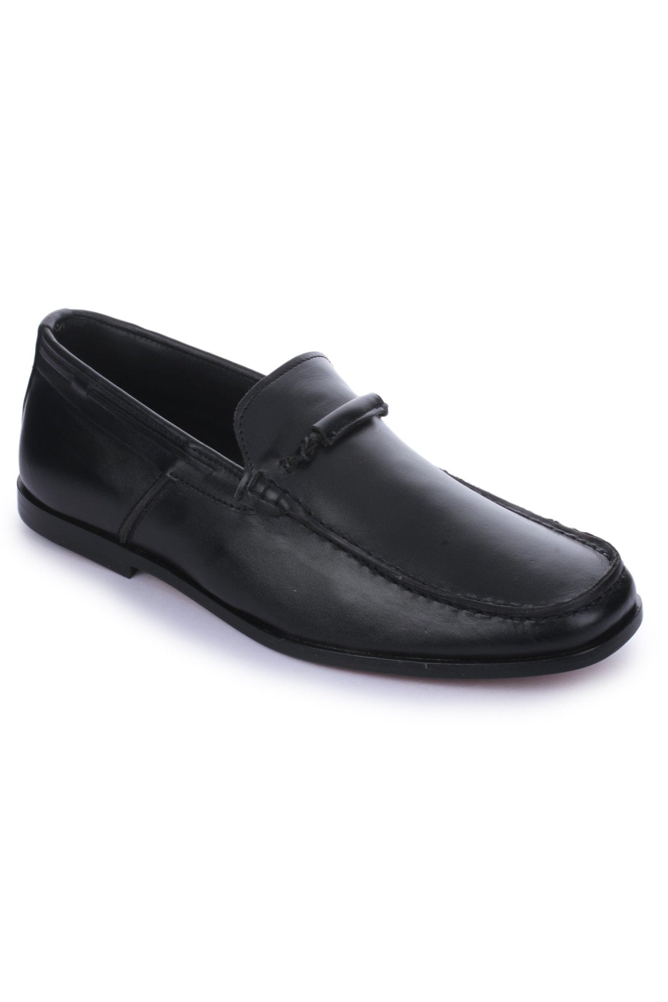Liberty Zeno Men’s Black Dressy Loafers with Glossy Leather Finish, Size 13, New Liberty Zeno Charles Handmade Leather Slip-On Men Loafer  main image 3