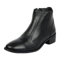   Natty Leather Ankle Length Boot - LIBERTYZENO