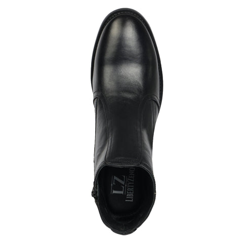 Natty Leather Ankle Length Boot - LIBERTYZENO