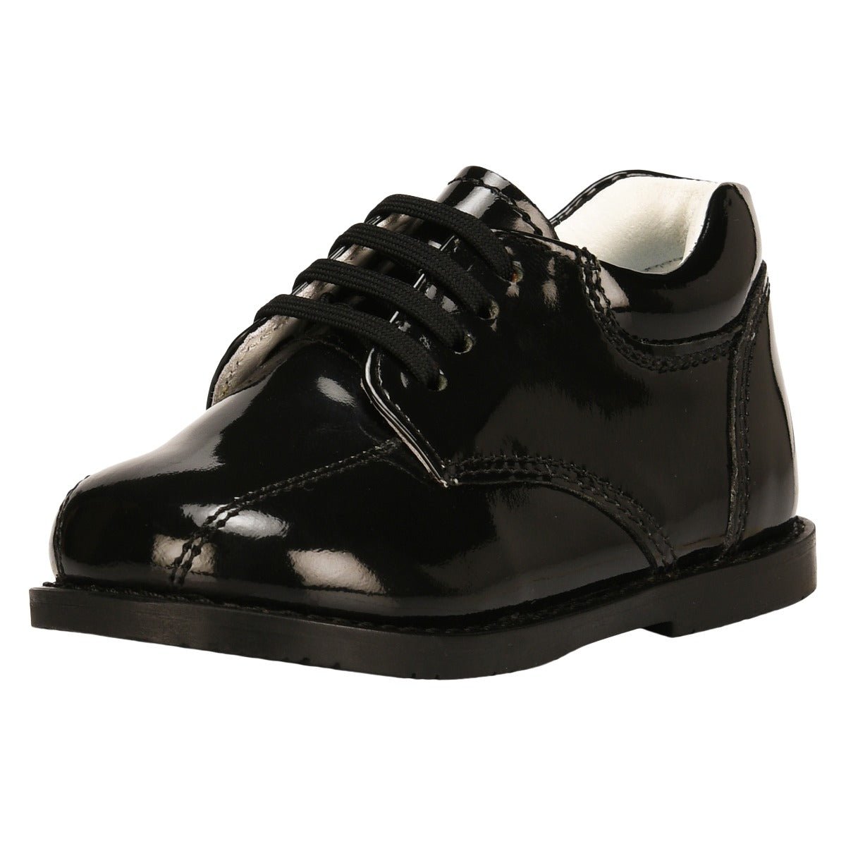 Oofy Leather Unisex Toddlers School Uniform Boots Kids Gliders, Patent Black / 3 US/ AGE 1-4 Years/Toddler