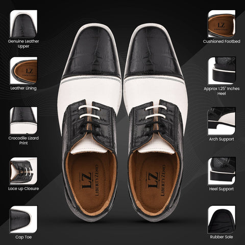 Owen Leather Oxford Style Dress Shoes - LIBERTYZENO