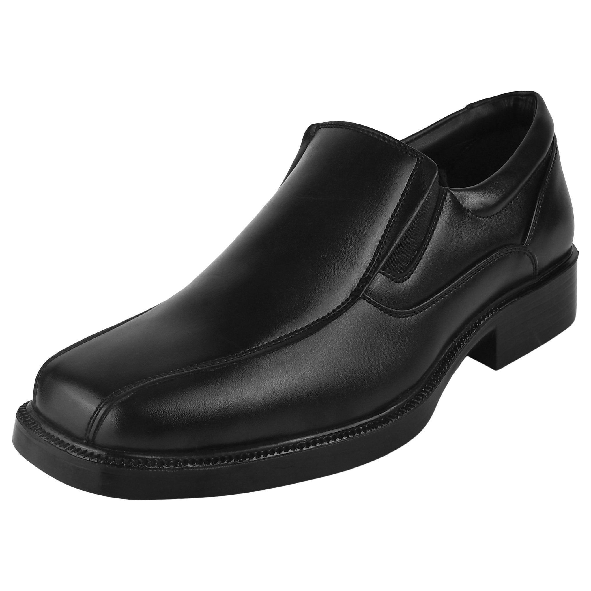 Ralph Men?? Black Synthetic Comfortable Slip-On Casual Dress Shoes